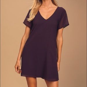 Lulus Freestyle Purple Shift Dress
